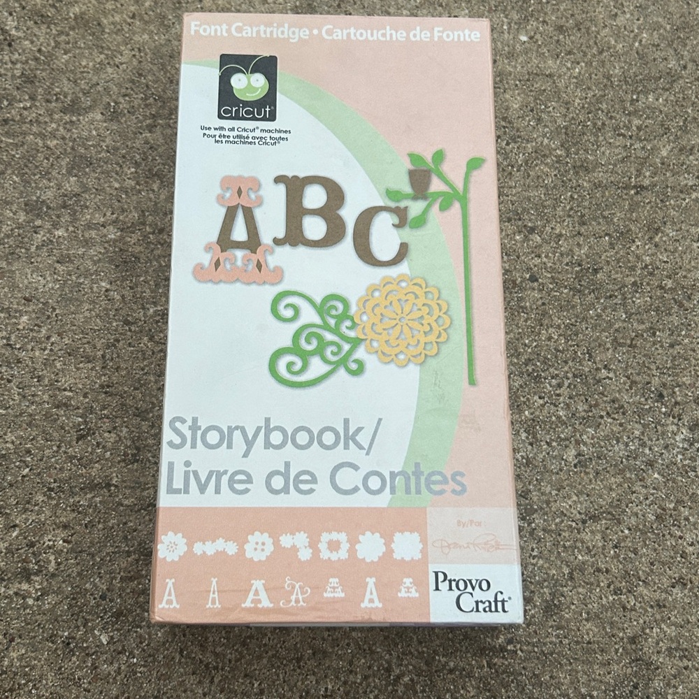 Cricut Storybook Font Cartridge with Multicolor Designs